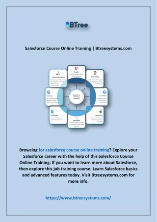 salesforce course online training btreesystems com