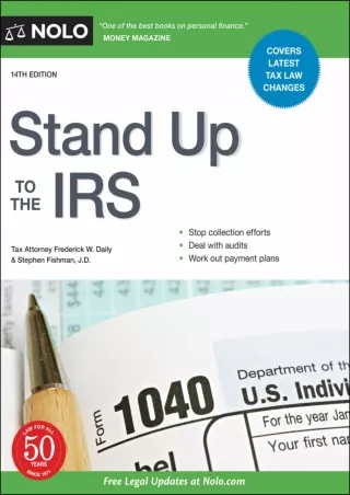 GET [EPUB] ^D!ownload  Stand Up to the IRS