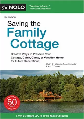 [PDF] D!ownload  Saving the Family Cottage: Creative Ways to Preserve Your