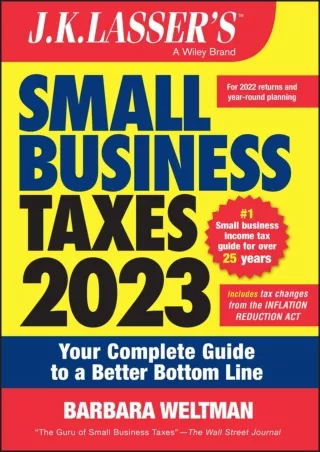 Kindle(online PDF) J.K. Lasser's Small Business Taxes 2023: Your Complete G