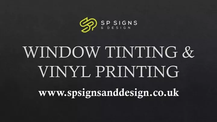 window tinting vinyl printing