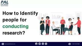 how to identify people for conducting research