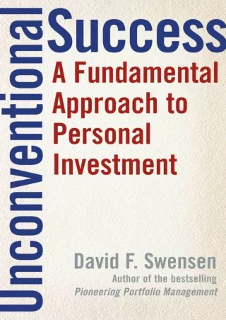 ^EBOOK FULL (D!ownload ) Unconventional Success: A Fundamental Approach to
