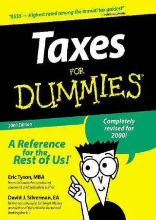 (READ ONLINE) [PDF] Taxes For Dummies