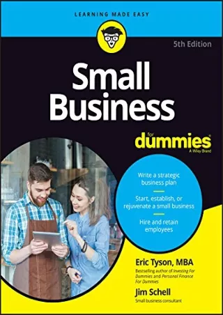 D!ownload (PDF) Small Business For Dummies