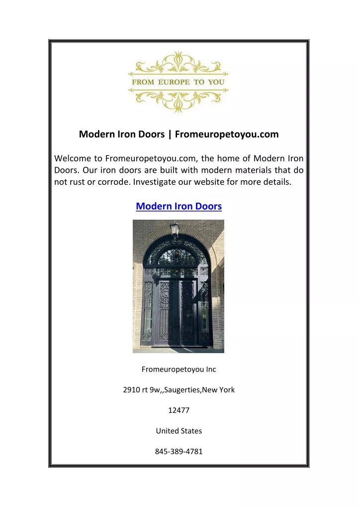 modern iron doors fromeuropetoyou com