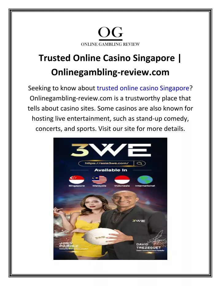 trusted online casino singapore onlinegambling