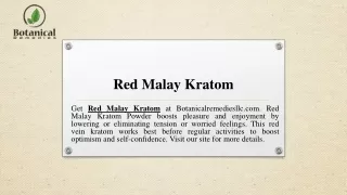 red malay kratom