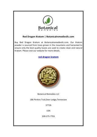 red dragon kratom botanicalremediesllc com