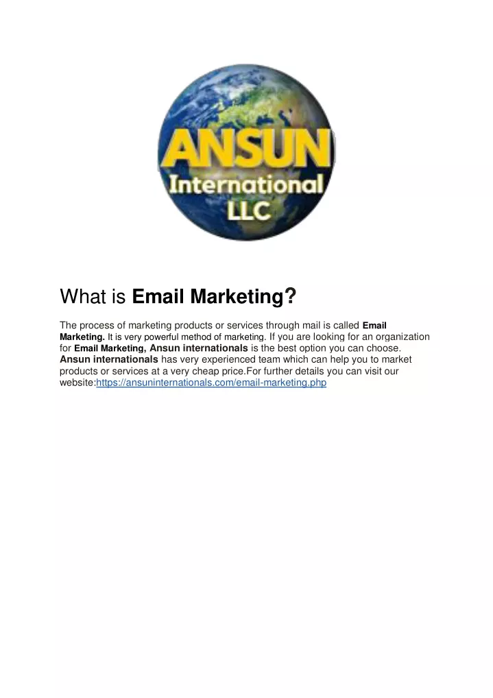 what is email marketing the process of marketing