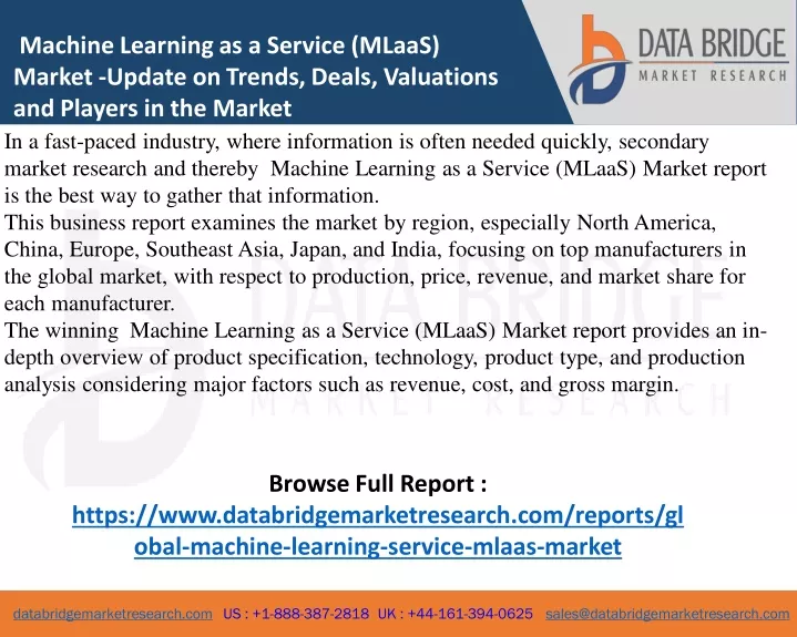 machine learning as a service mlaas market update