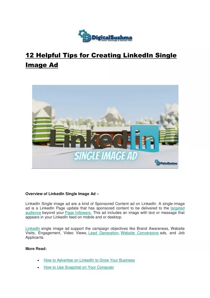 12 helpful tips for creating linkedin single