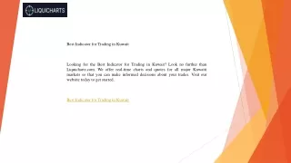 Best Indicator for Trading in Kuwait   Liquicharts.com