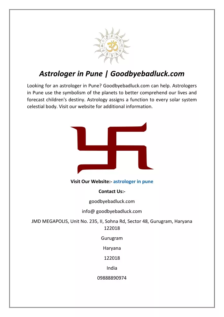 astrologer in pune goodbyebadluck com