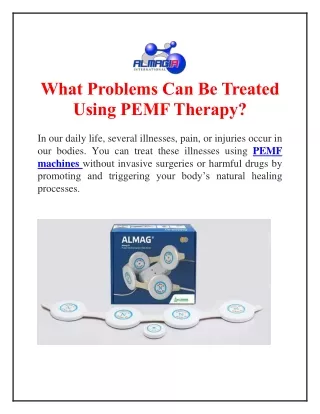 what problems can be treated using pemf therapy