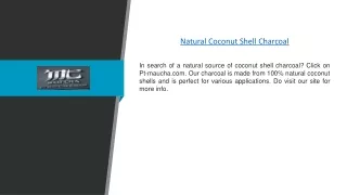 Natural Coconut Shell Charcoal | Pt-maucha.com