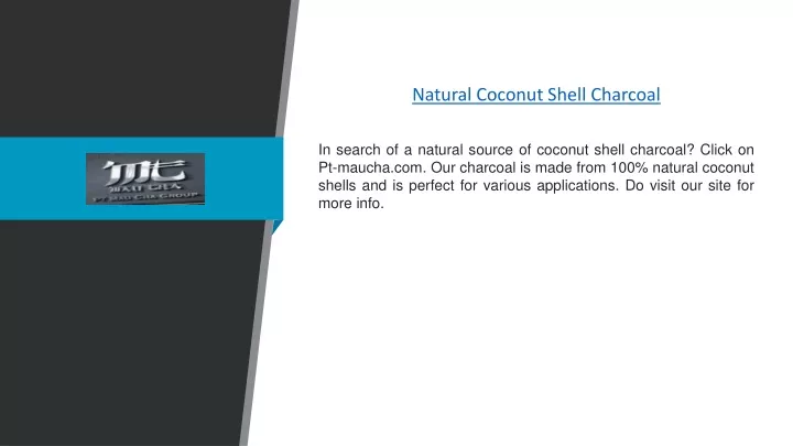 natural coconut shell charcoal