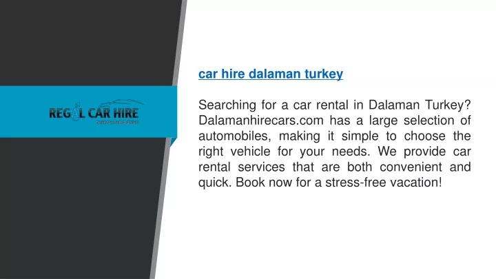 car hire dalaman turkey searching