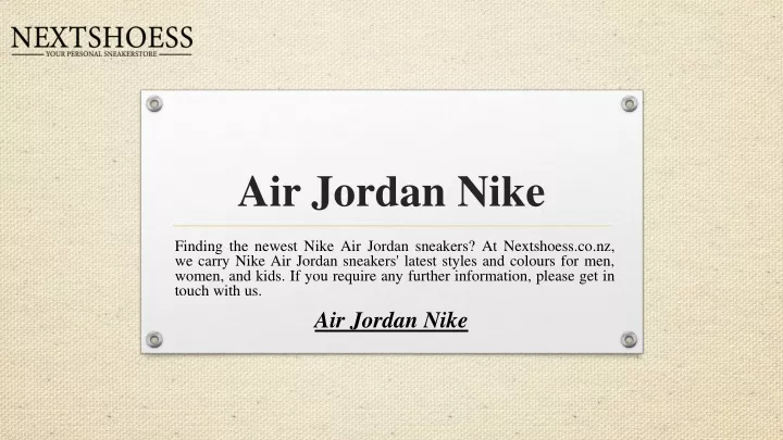 air jordan nike