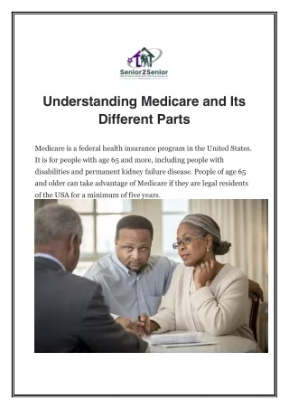 Understanding Medicare and Its Different Parts