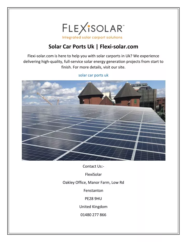 solar car ports uk flexi solar com