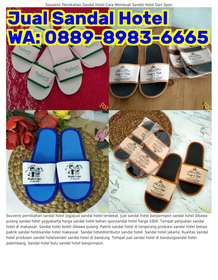 PPT - 0889_898ᣮ_ϬϬϬ5 (WA) Jual Sandal Hotel Semarang Menghias Sandal ...