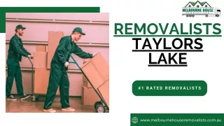 Removalists Taylors Lake | Melbourne House Removalists