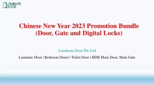 Chinese New Year 2023 - Bundle Promotion (Door, Gate and Digital Lock)