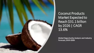 coconut products coconut products market expected