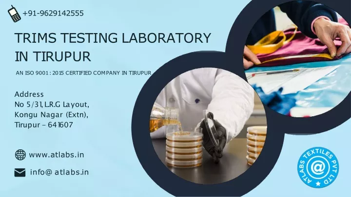 trims testing laboratory i n t i r u p u r