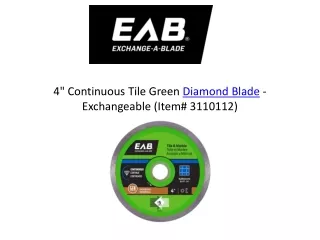 EAB Diamond Blades