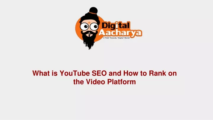 what is youtube seo and how to rank on the video