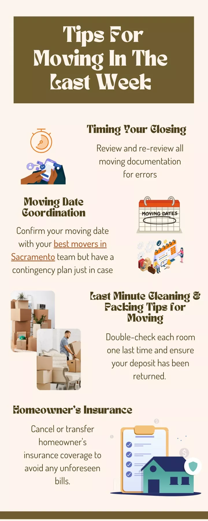 tips for moving in the last week