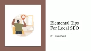 Elemental Tips For Local SEO