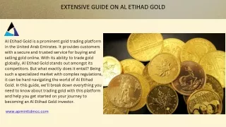 extensive guide on al etihad gold