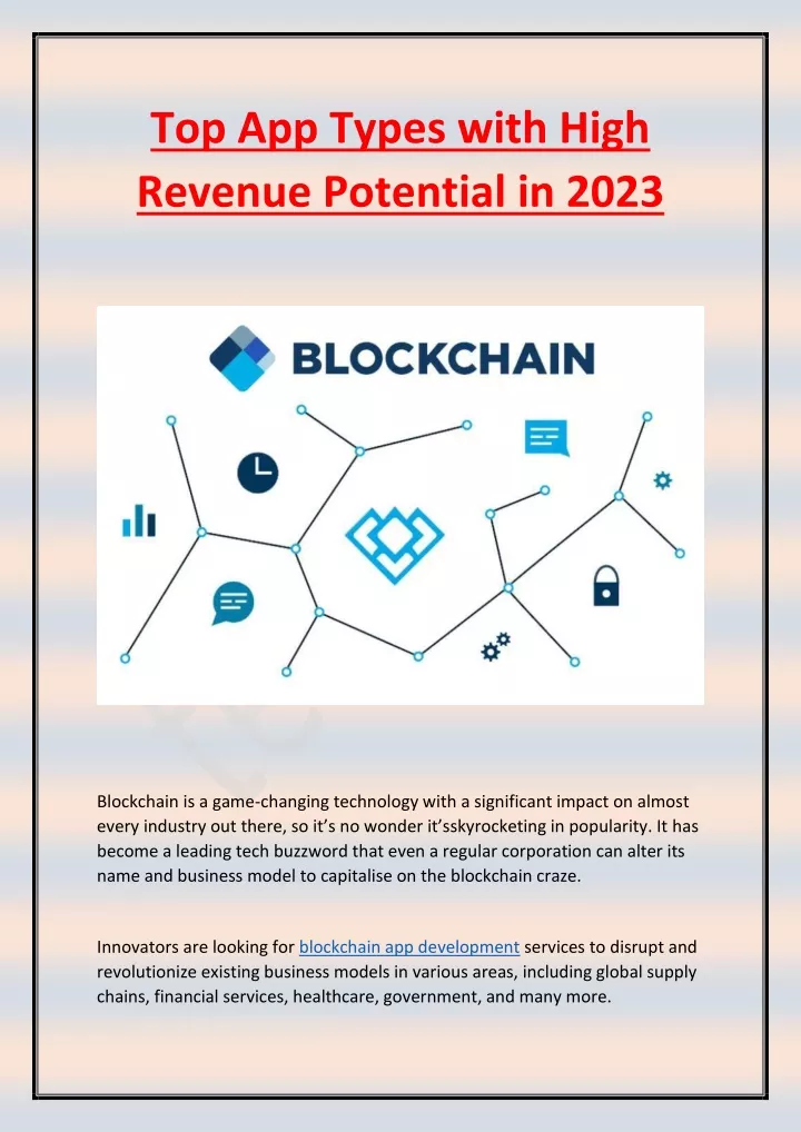 top app types with high revenue potential in 2023