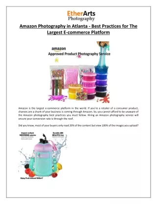 amazon photography in atlanta best practices