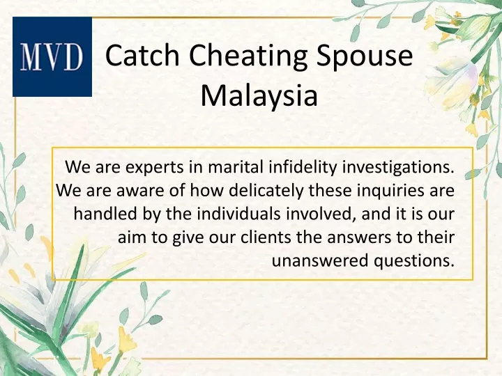 catch cheating spouse malaysia