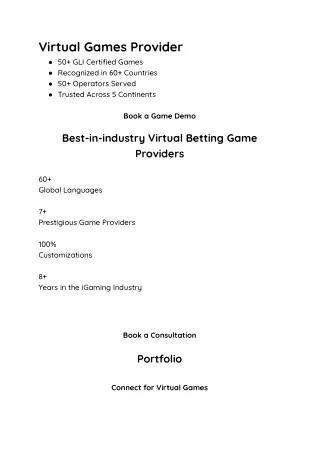 virtual games provider 50 gli certified games