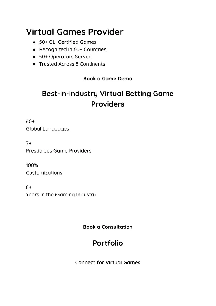 virtual games provider 50 gli certified games