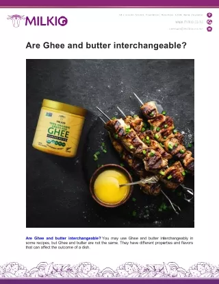 are ghee and