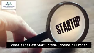 what is the best start up visa scheme in europe