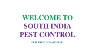 welcome to south india pest control pest free disease free