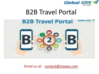 b2b travel portal