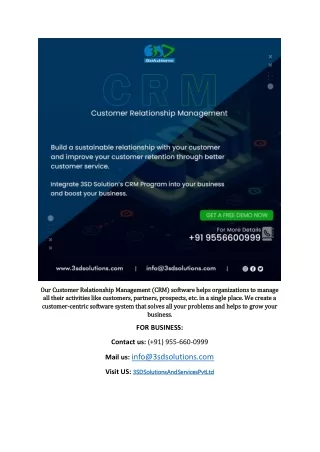 our customer relationship management crm software