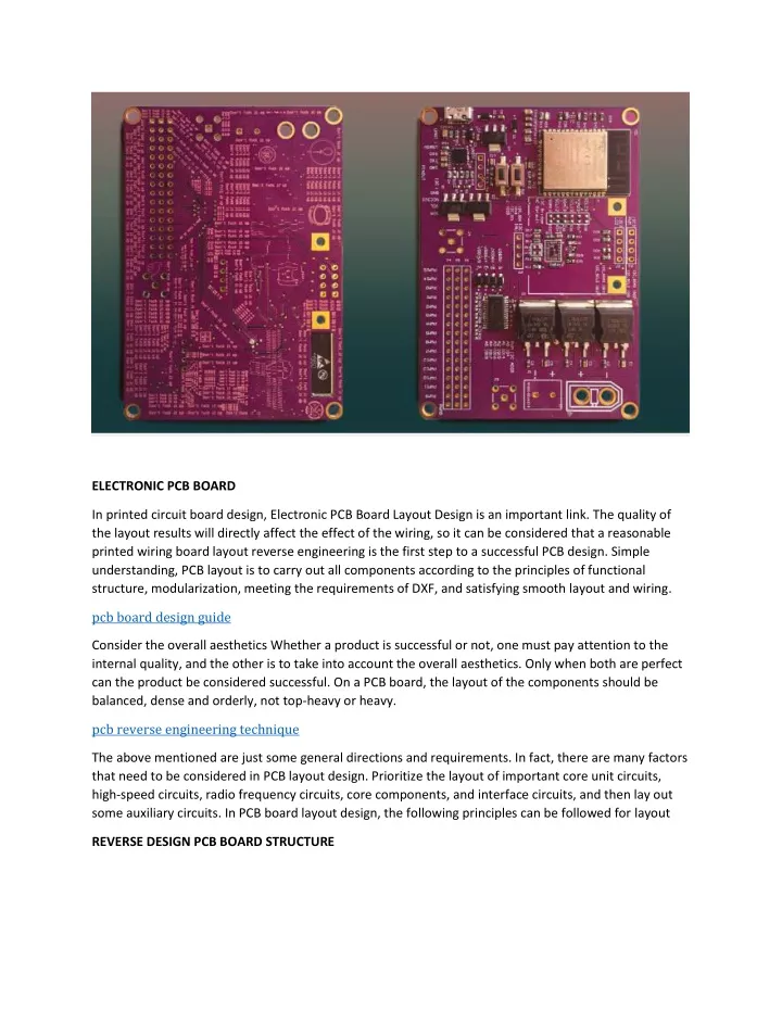 electronic pcb board