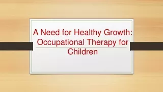 A Need for Healthy Growth