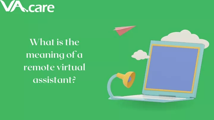 what is the meaning of a remote virtual assistant