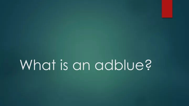 what is an adblue