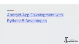 Android App Development with Python_ 5 Advantages